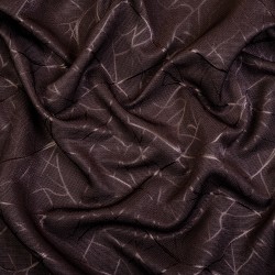 Ткань Блэкаут для штор &quot;Ледовое тиснение цвет Темно-Коричневый&quot; (на отрез)  в Шадринске