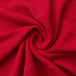 Флис Односторонний 130 гр/м2, цвет Красный (на отрез)  в Шадринске