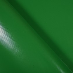 Ткань ПВХ 450 гр/м2, Зелёный (Ширина 160см), на отрез  в Шадринске
