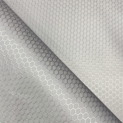Ткань Оксфорд 300D PU Рип-Стоп СОТЫ, цвет Светло-Серый (на отрез)  в Шадринске