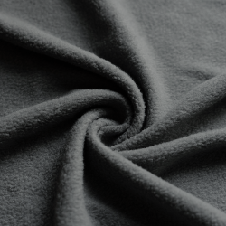 Ткань Флис Односторонний 130 гр/м2, цвет Серый (на отрез)  в Шадринске