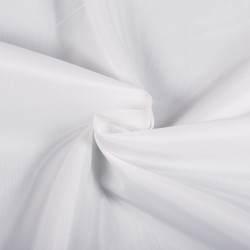 Ткань подкладочная Таффета 190Т, цвет Белый (на отрез)  в Шадринске