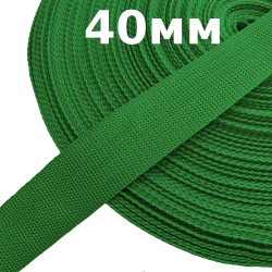Лента-Стропа 40мм, цвет Зелёный (на отрез)  в Шадринске