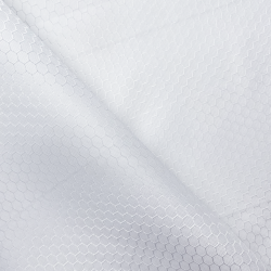Ткань Оксфорд 300D PU Рип-Стоп СОТЫ, цвет Белый (на отрез)  в Шадринске