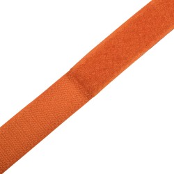 Контактная лента 25мм цвет Оранжевый (велькро-липучка, на отрез)  в Шадринске