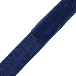 Контактная лента 25мм цвет Тёмно-Синий (Велькро-липучка), на отрез  в Шадринске