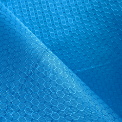 Ткань Оксфорд 300D PU Рип-Стоп СОТЫ, цвет Голубой (на отрез)  в Шадринске