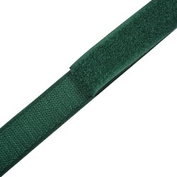 Контактная лента 25мм цвет Зелёный (велькро-липучка, на отрез)  в Шадринске