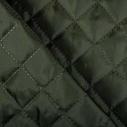 Стеганая подкладочная ткань с синтепоном (100гр/м2), цвет Хаки (на отрез)  в Шадринске