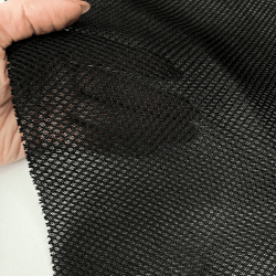 Сетка 3D трехслойная Air mesh 165 гр/м2, цвет Черный (на отрез)  в Шадринске