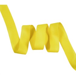 Окантовочная лента-бейка, цвет Жёлтый 22мм (на отрез)  в Шадринске
